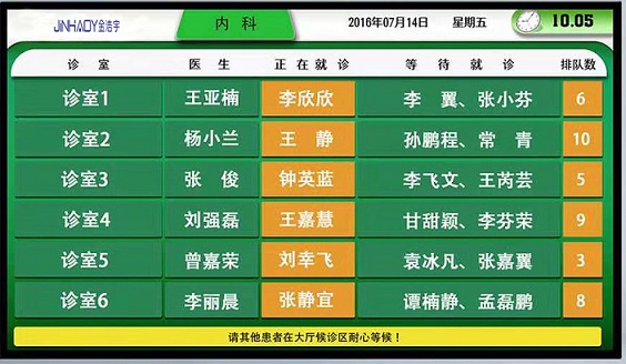 智慧門診--分診排隊叫號系統